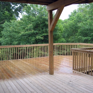 New home with deck